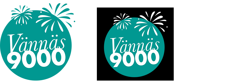Logotyper för kampanjen Vännäs 9000